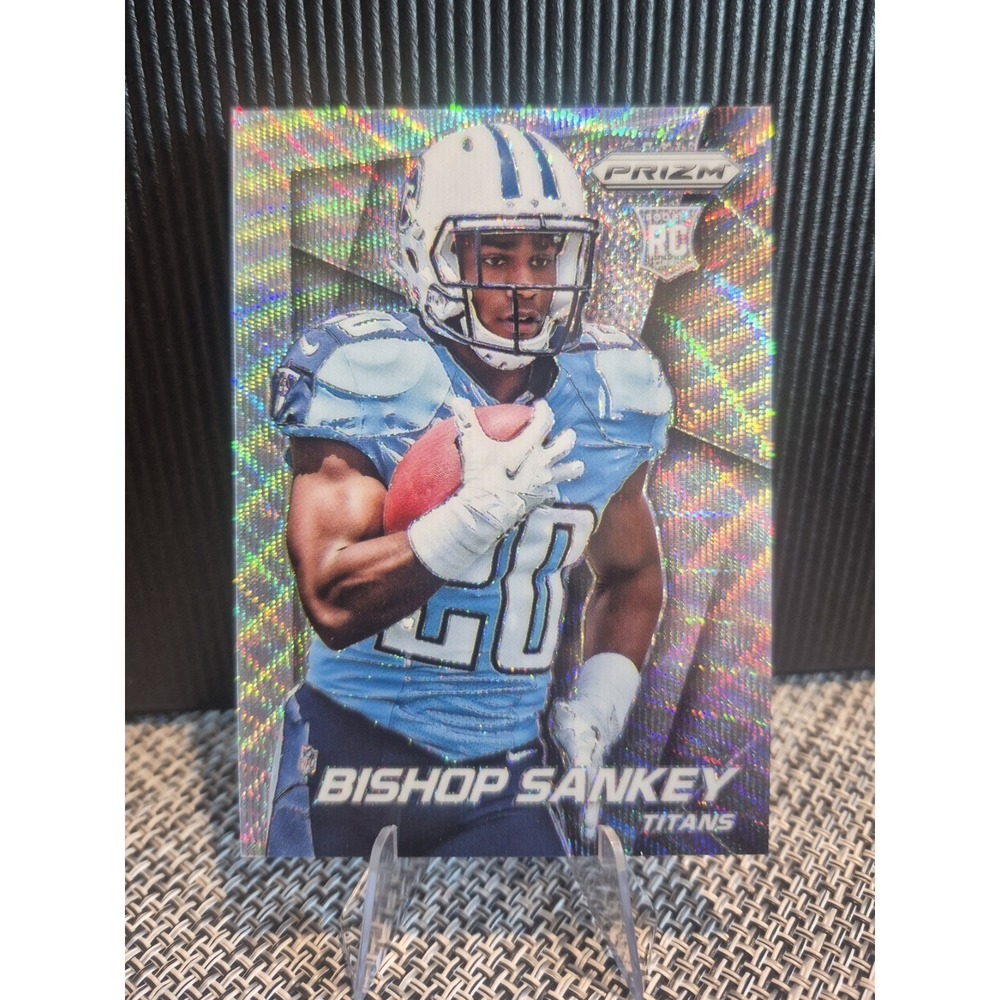2014 Panini Prizm Bishop Sankey 253 Rookie Light Blue Wave /99 Titans RC